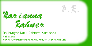 marianna rahner business card